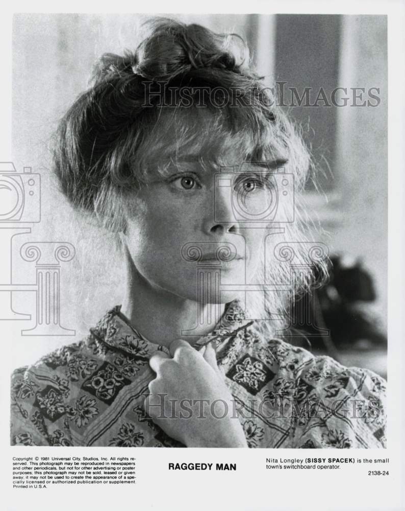 1981 Press Photo Sissy Spacek stars in &quot;Raggedy Man&quot; - lrp84266- Historic Images