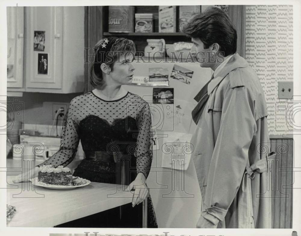 1984 Press Photo Susan Saint James and Gregory Salata star in &quot;Katie &amp; Allie&quot;- Historic Images