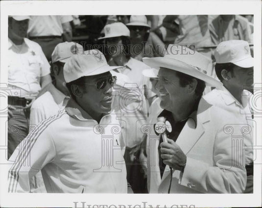1977 Press Photo Alan King and Bill Cosby in 