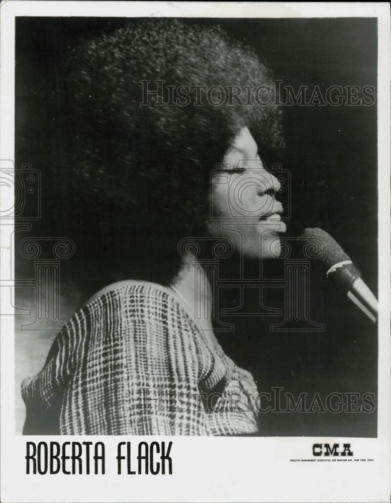 1973 Press Photo Singer Roberta Flack - lrp88681- Historic Images