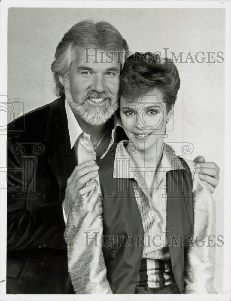 1983 Press Photo Sheena Easton &amp; Kenny Rogers in &quot;Sheena Easton Act One&quot;- Historic Images