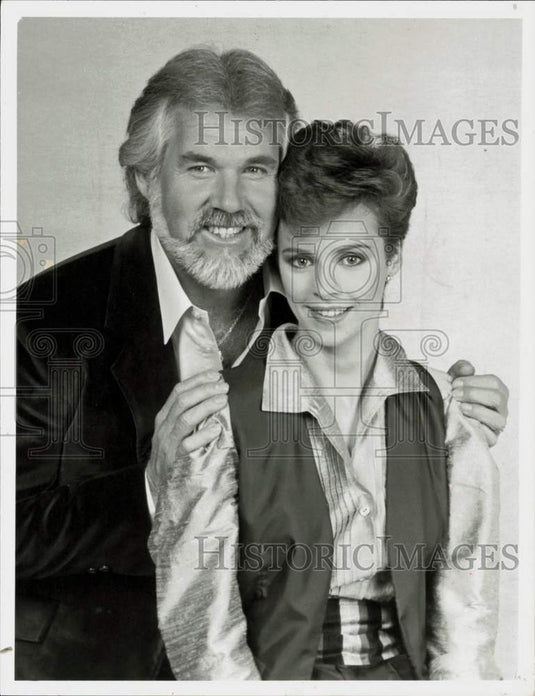 1983 Press Photo Sheena Easton & Kenny Rogers in "Sheena Easton Act One"- Historic Images
