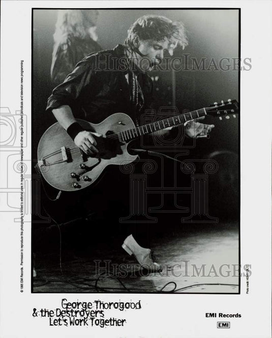 1995 Press Photo George Thorogood and the Destroyers, "Let's Work Together"- Historic Images