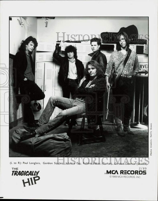 1989 Press Photo The Tragically Hip, Music Group - lrp89979- Historic Images