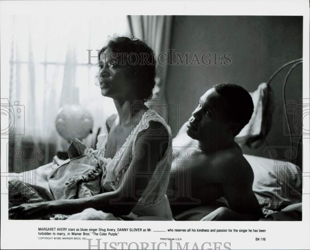 1985 Press Photo Margaret Avery &amp; Danny Glover in &quot;The Color Purple&quot; Movie- Historic Images