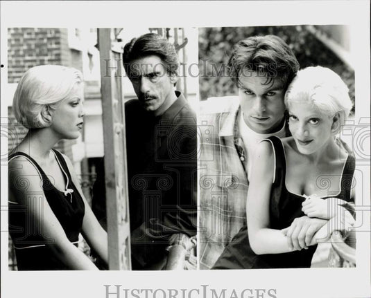 1996 Press Photo "Deadly Pursuits" Movie Cast Members - lrp96708- Historic Images