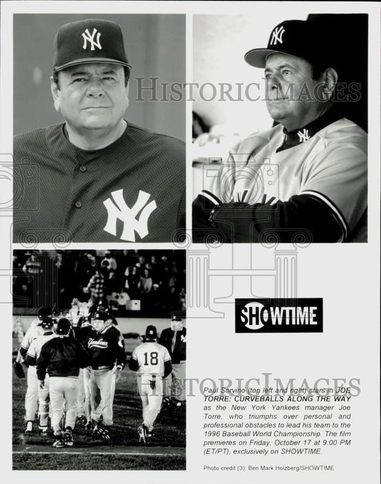 1997 Press Photo Paul Sorvino in "Joe Torre: Curveballs Along The Way" Film- Historic Images