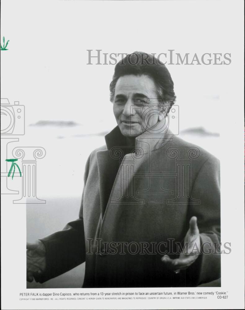 1989 Press Photo Actor Peter Falk in &quot;Cookie&quot; - lrp97464- Historic Images