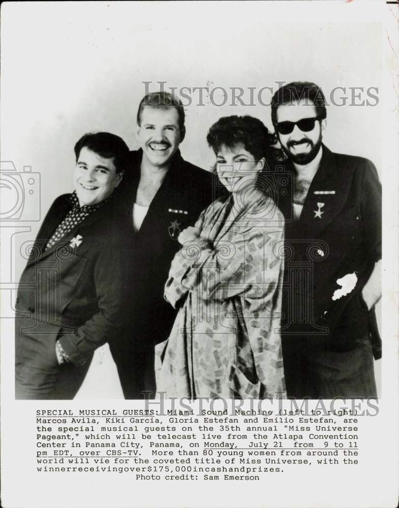 Press Photo Miami Sound Machine, Music Group - lrp97484- Historic Images