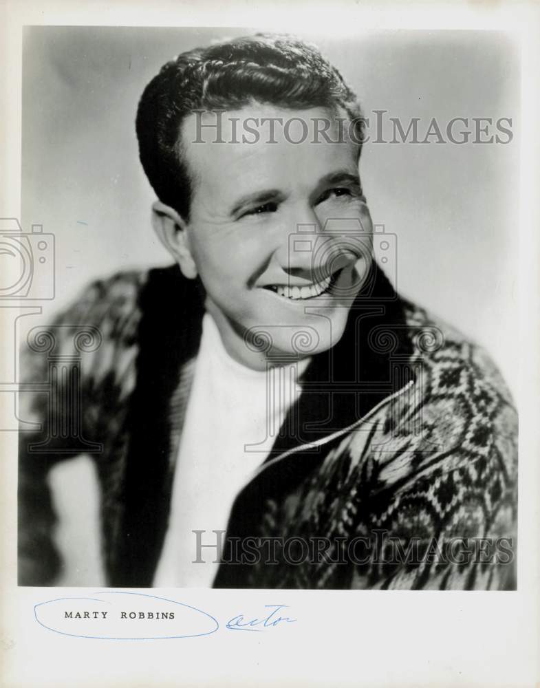 1968 Press Photo Actor Marty Robbins of the Grand Ole Opry - lrp97726- Historic Images