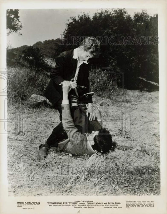 1944 Press Photo Skippy Homeier & Rudy Wissler in 