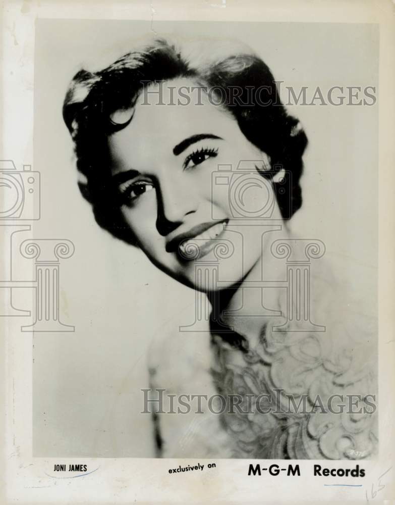 1957 Press Photo Singer Joni James - lrp97746- Historic Images