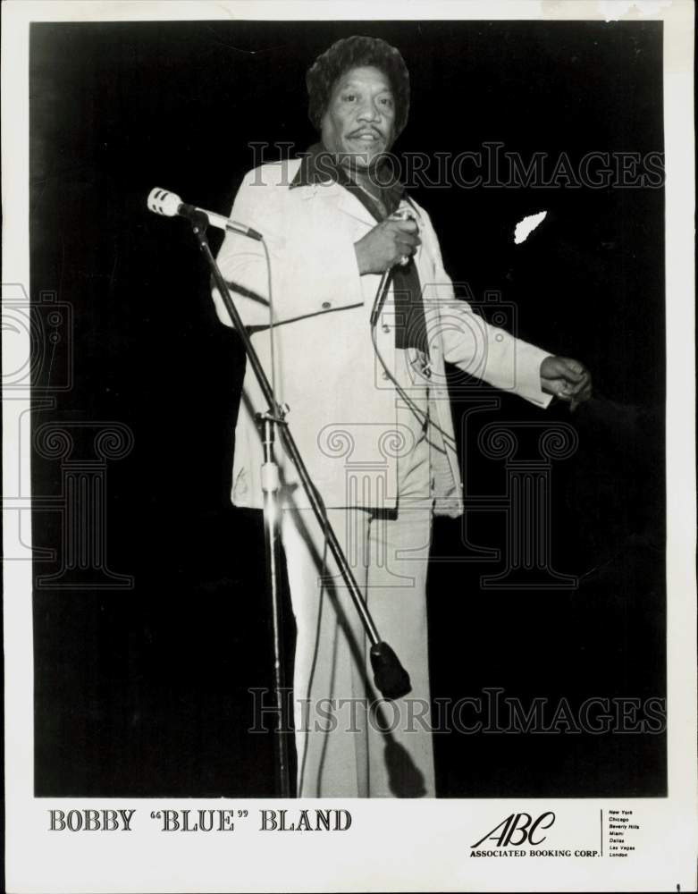 Press Photo Singer Bobby &quot;Blue&quot; Bland - lrp97766- Historic Images