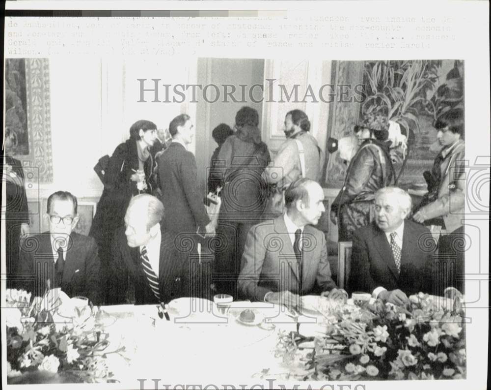 1975 Press Photo Luncheon for Statesmen Attending Economic Summit, France- Historic Images