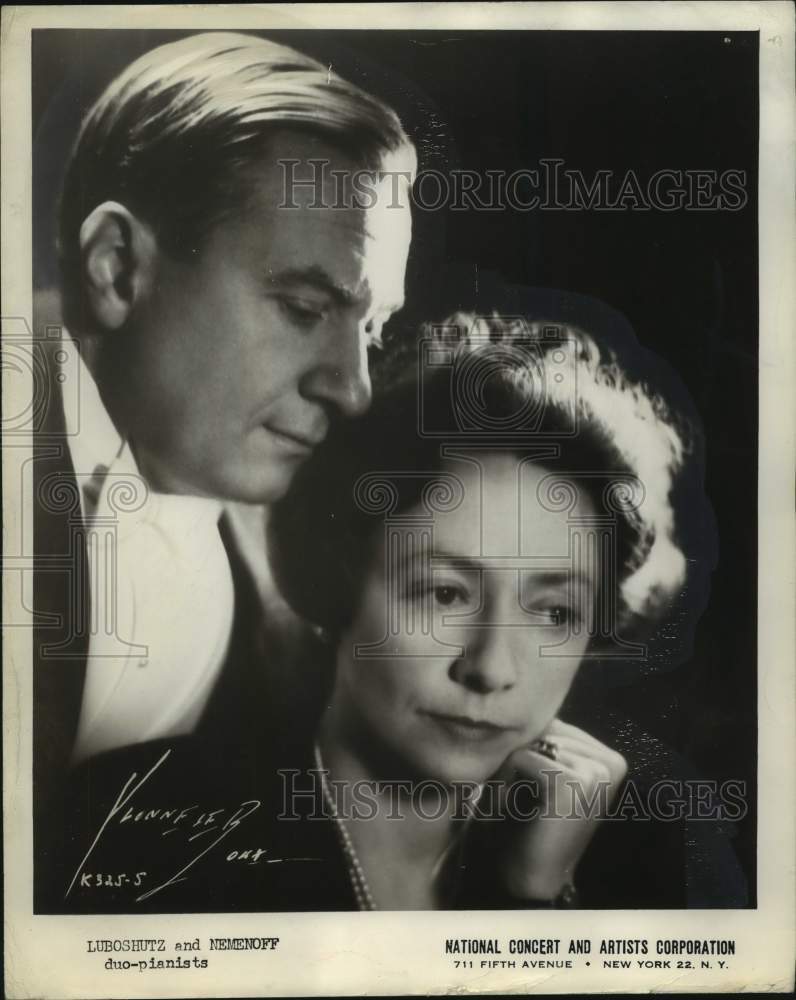 Press Photo Luboshutz and Nemenoff Duo-Pianists- Historic Images