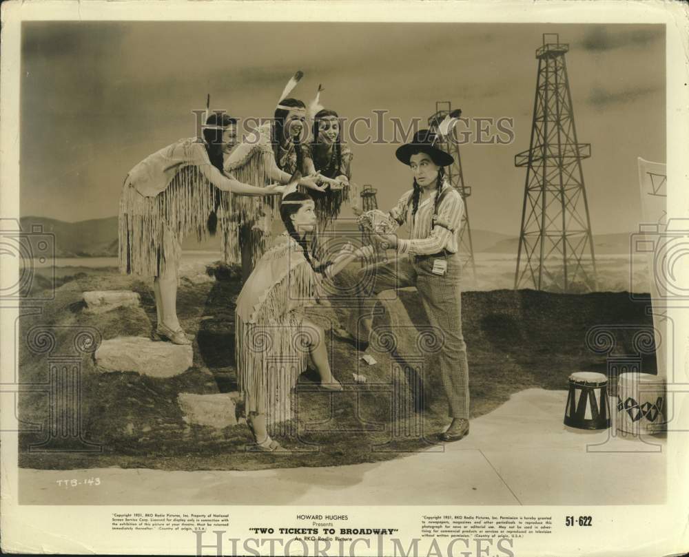 Press Photo Howard Hughes Presents &quot;Two Tickets to Broadway&quot; an RKO Radio Film- Historic Images