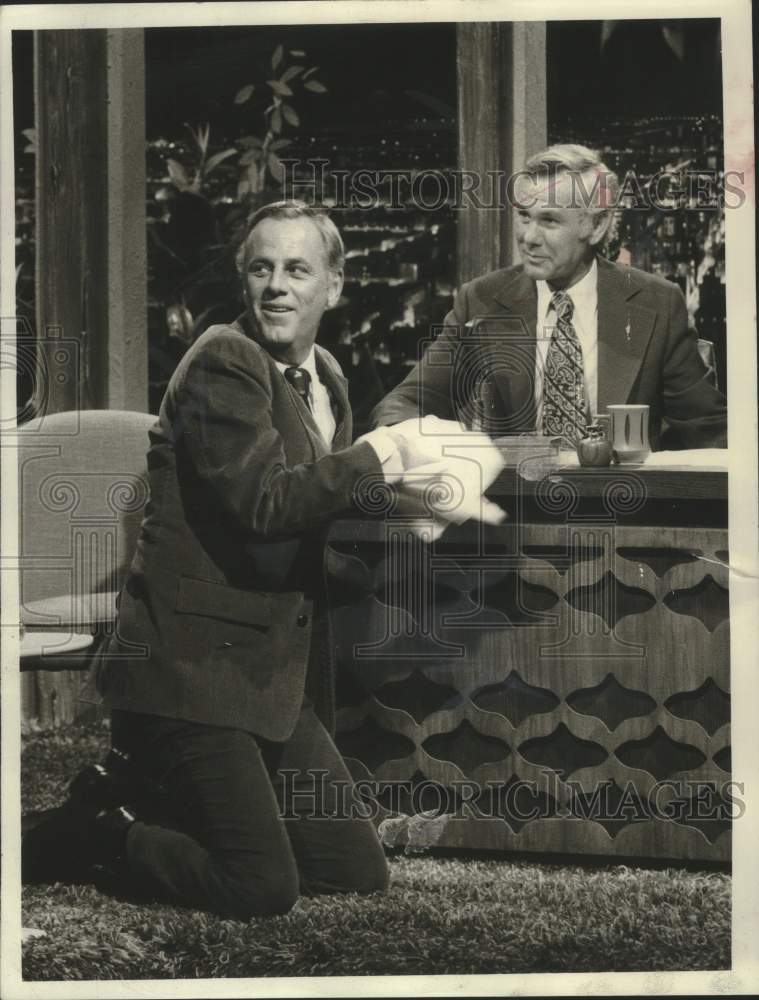 1973 Press Photo McLean Stevenson Guest Stars on &quot;The Tonight Show&quot; on NBC- Historic Images