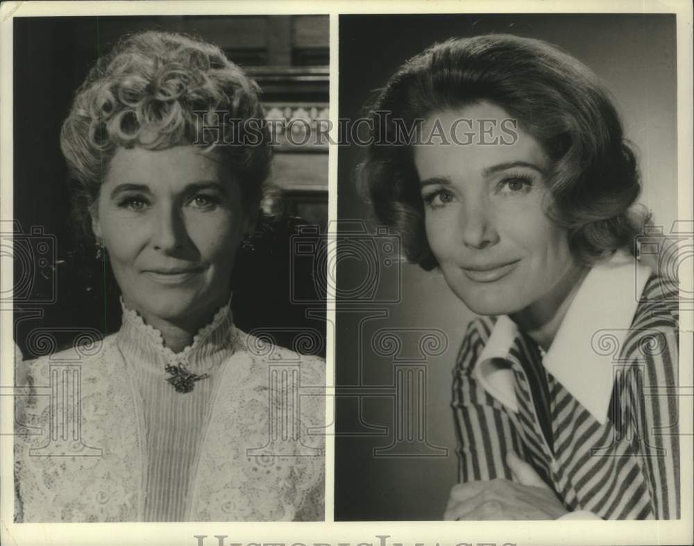 1971 Press Photo Mrs. Jimmy Stewart and Julie Adams in &quot;The Jimmy Stewart Show&quot;- Historic Images