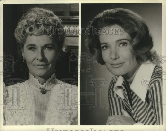 1971 Press Photo Mrs. Jimmy Stewart and Julie Adams in "The Jimmy Stewart Show"- Historic Images