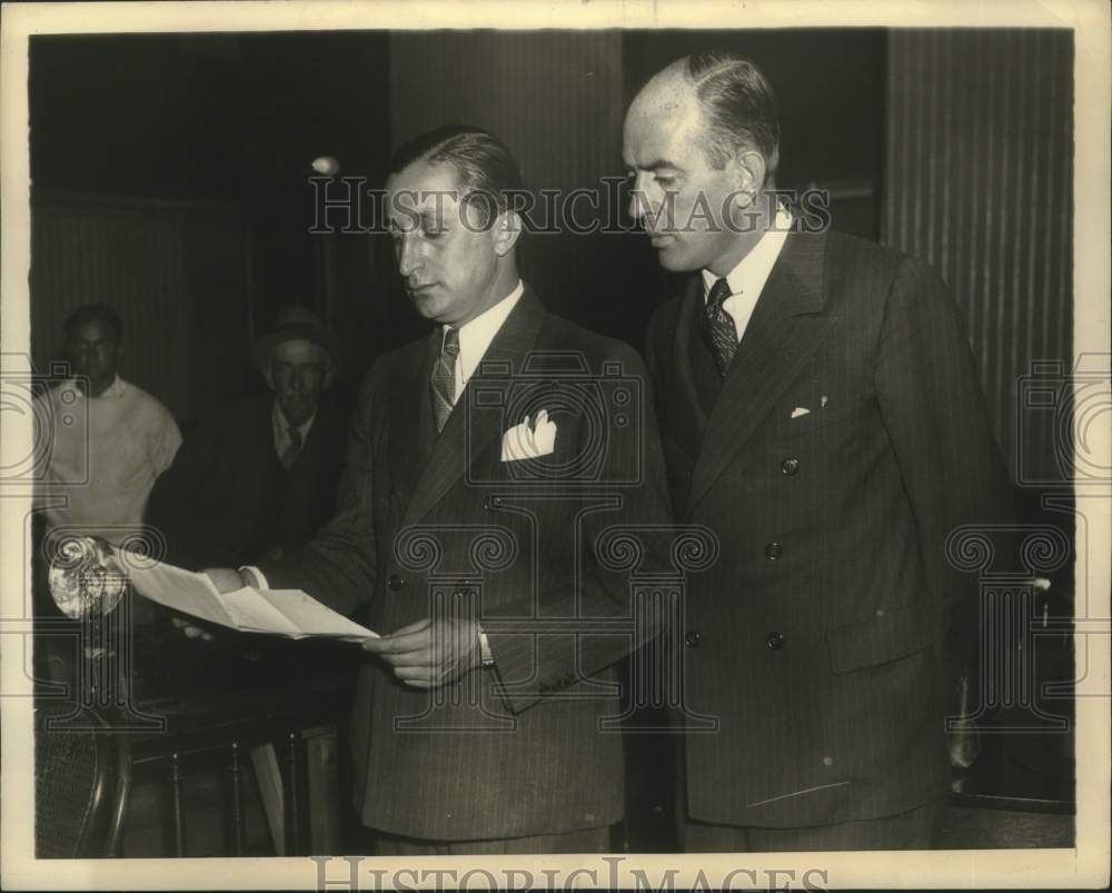 1934 Press Photo Bruno Richard Hauptmann Accused of Murdering Lindbergh Baby- Historic Images