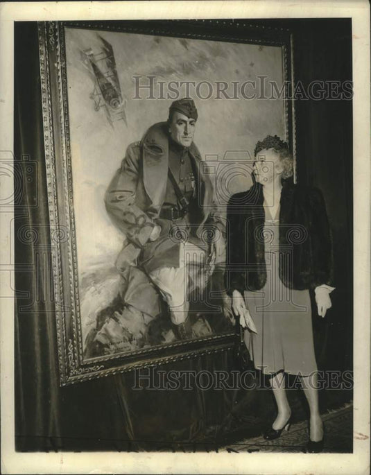 1942 Press Photo Eddie Rickenbacker Oil painting - lrx07610- Historic Images