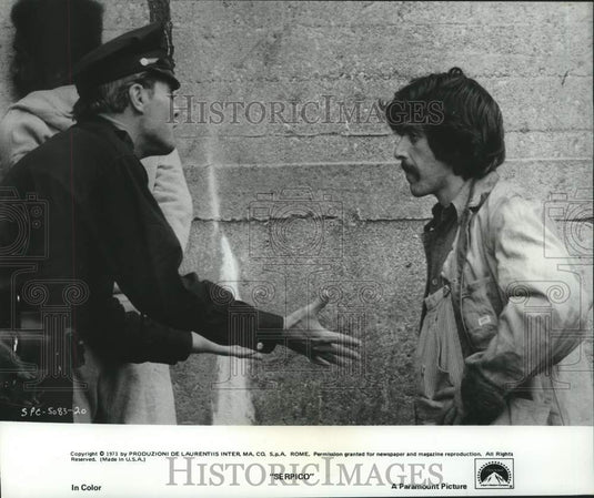 1973 Press Photo Al Pacino Stars in Title Role of Paramount Pictures "Serpico"- Historic Images