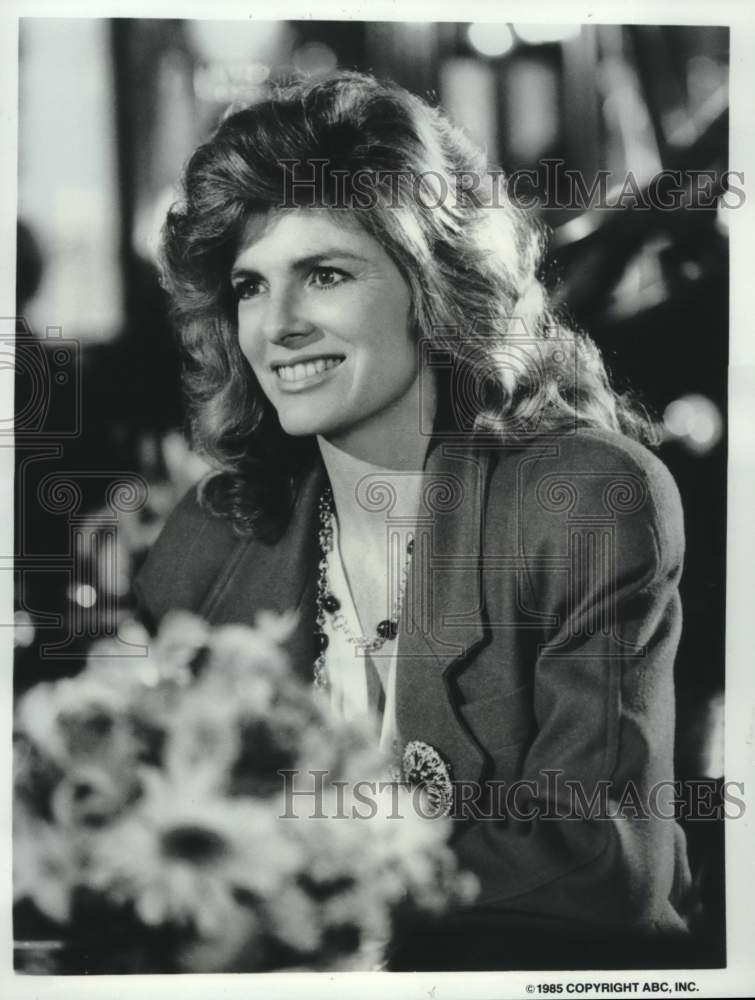 1985 Press Photo Katherine Ross in &quot;Dynasty II The Colbys&quot; on ABS Television- Historic Images