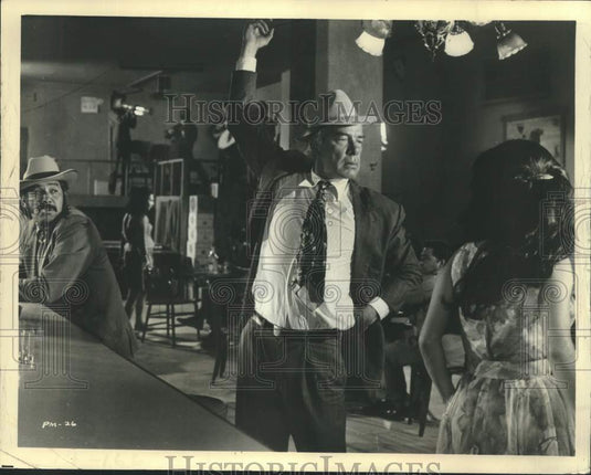 1987 Press Photo Veteran actor Lee Marvin stars in "Pocket Money" - lrx19352- Historic Images