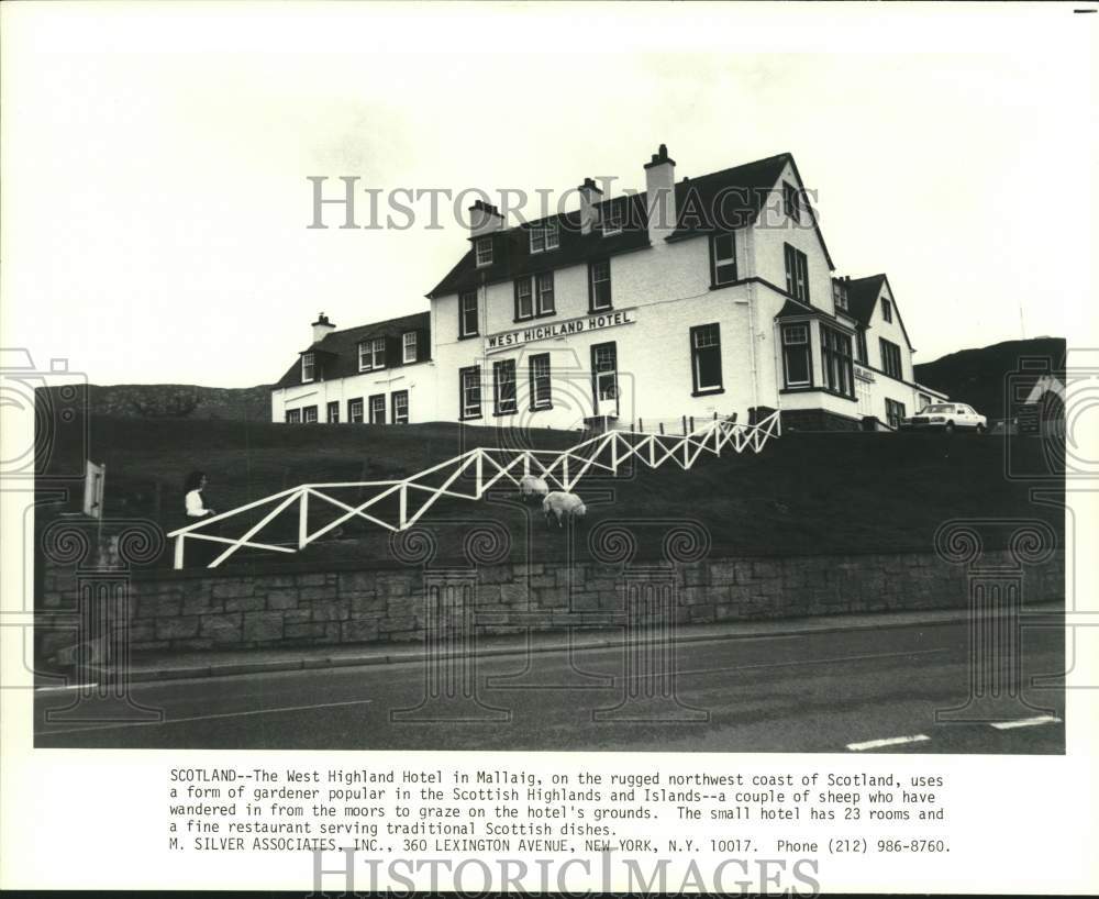 Press Photo West Highland Hotel in Mallaig on the Northwest Coast of Scotland- Historic Images