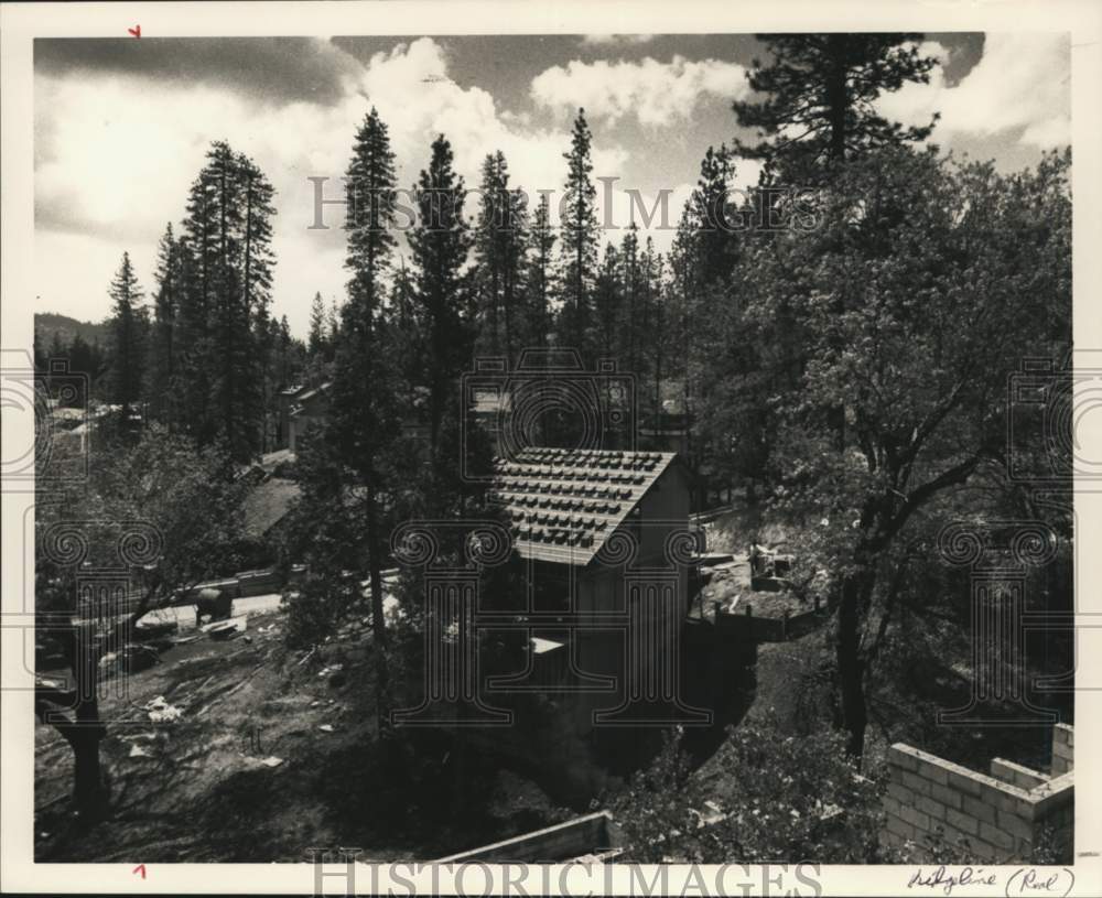 1989 Press Photo Ridgeline Development on Bass Lake 40 miles From Fresno- Historic Images