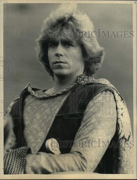 1983 Press Photo Actor Jeff Conaway stars in the series "Wizards and Warriors- Historic Images