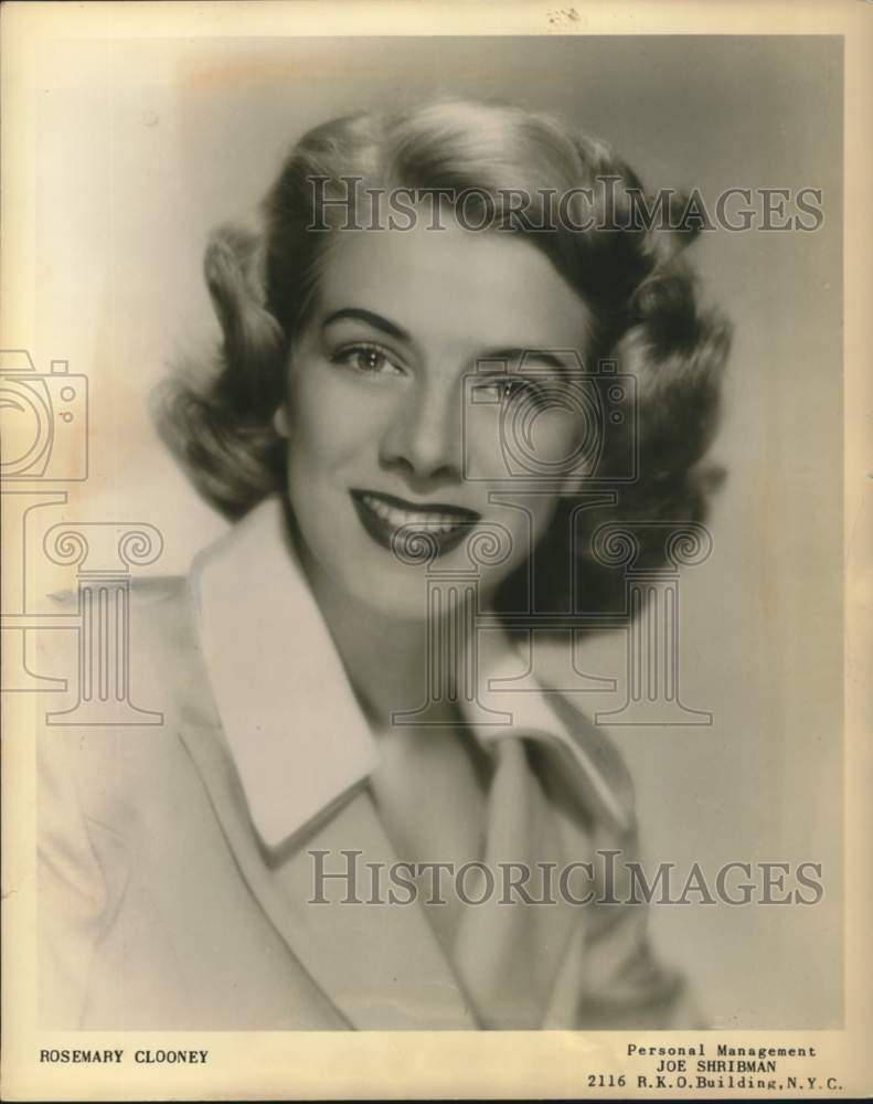 1956 Press Photo Rosemary Clooney, Actress - lrx65295- Historic Images