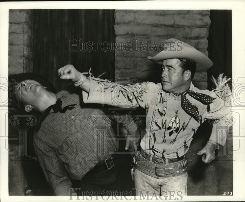 1955 Press Photo Dick Jones in &quot;Buffalo Bill Jr.&quot; television series - lrx67854- Historic Images