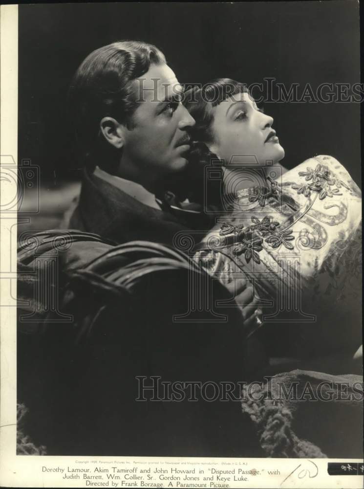 Press Photo John Howard and Dorothy Lamour star in &quot;Disputed Passage&quot;- Historic Images