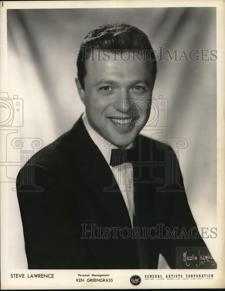 Press Photo Steve Lawrence, singer - lrx76388- Historic Images