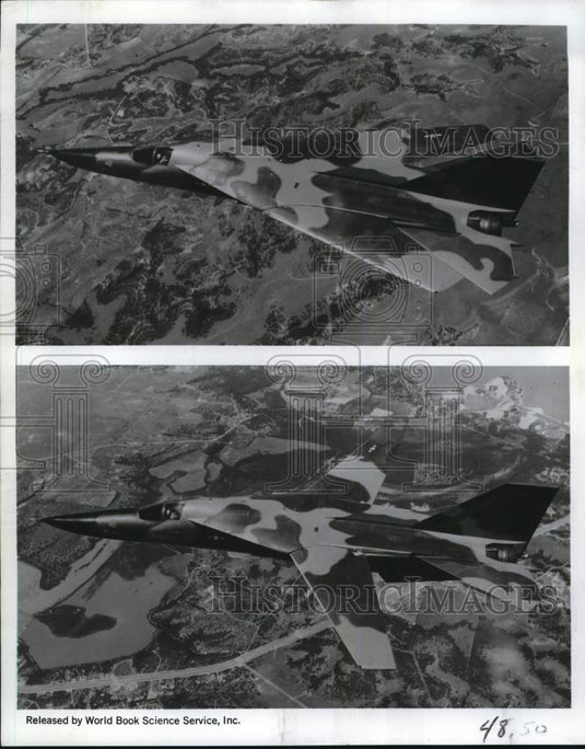 1967 Press Photo F111A Shown in Supersonic Position at Nellis - lrx79220- Historic Images