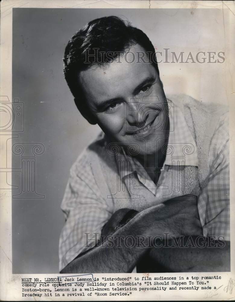 1955 Press Photo actor Jack Lemmon - lrx81969- Historic Images