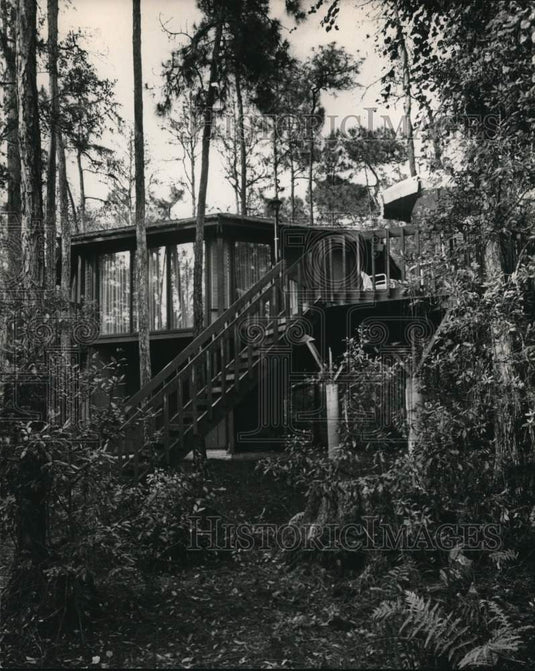 1977 Press Photo exterior view of new tree house apartment at Walt Disney World- Historic Images