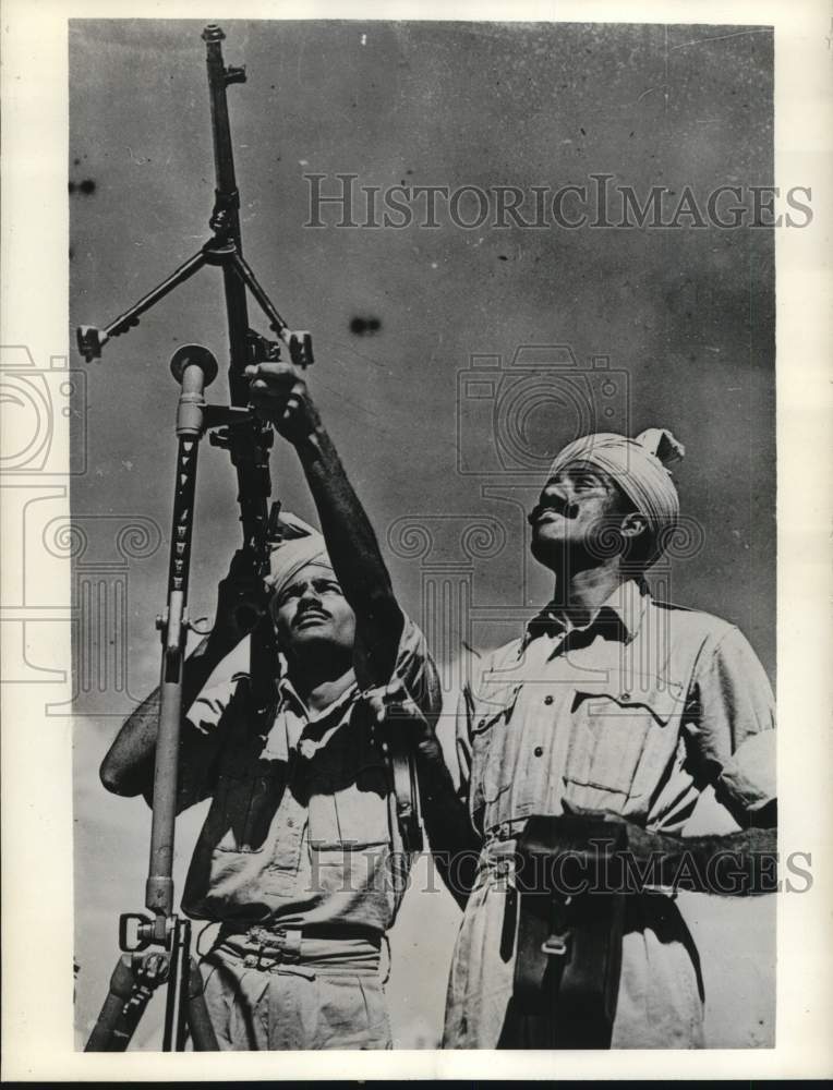 1940 Press Photo Soldiers of Indian Division serve with British command- Historic Images