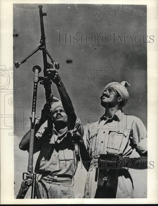 1940 Press Photo Soldiers of Indian Division serve with British command- Historic Images