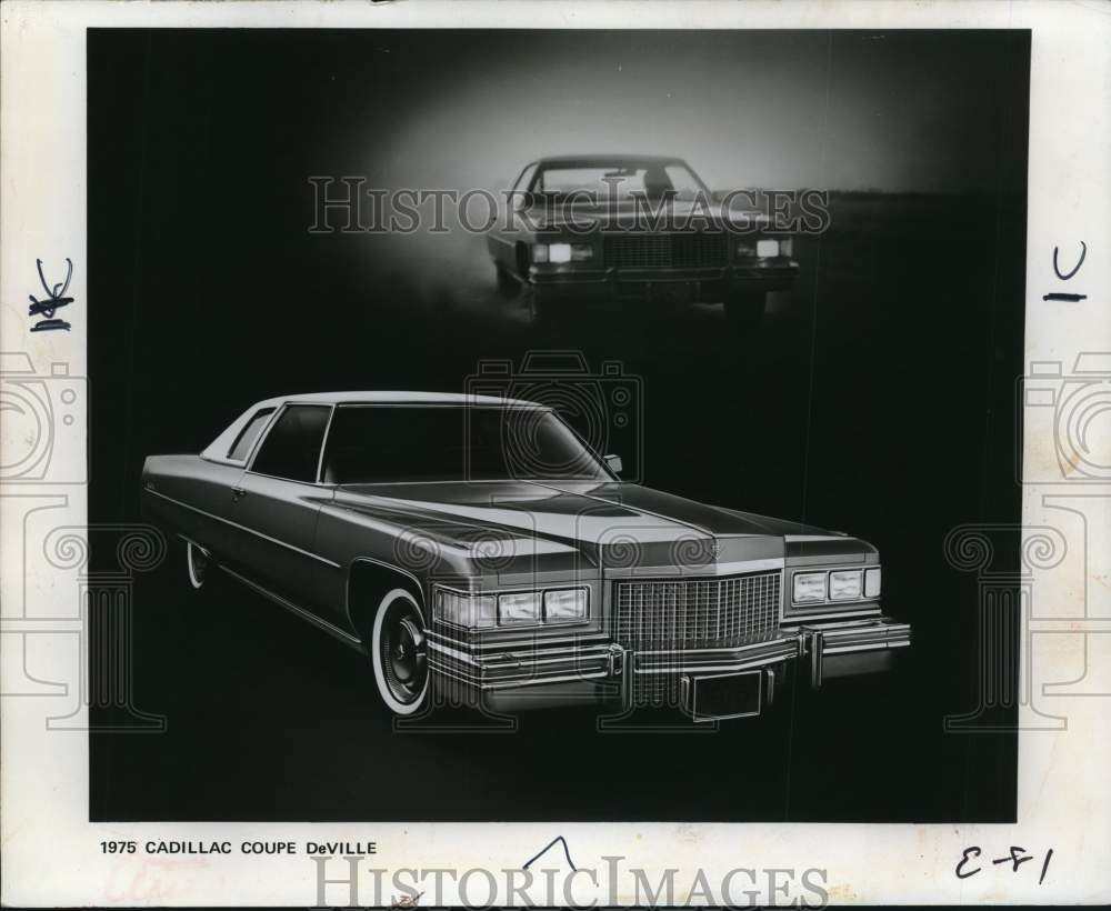 1975 Press Photo Cadillac Coupe DeVille - lrx88433- Historic Images