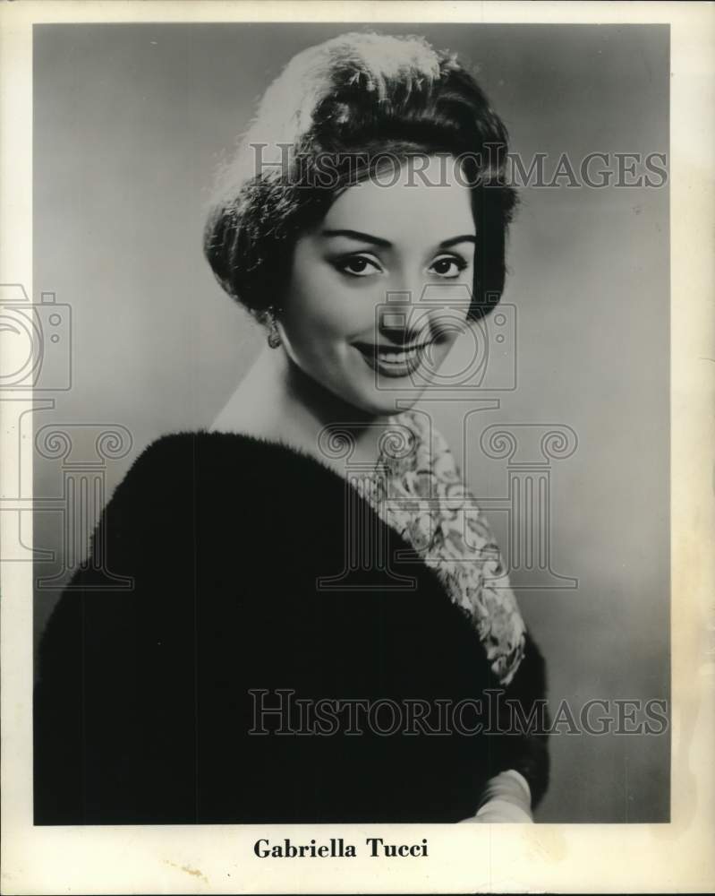 1963 Press Photo Opera Star Gabriella Tucci - lrx89190- Historic Images