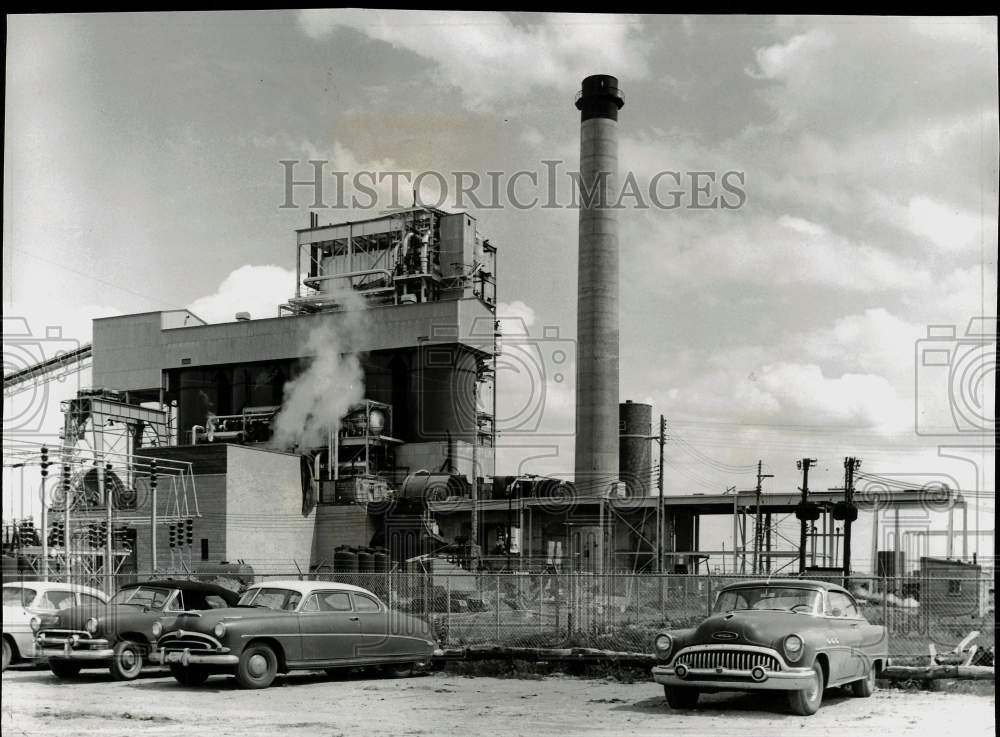 1958 Press Photo Kansas City Power &amp; Light&#39;s Montrose Station plant in Clinton- Historic Images