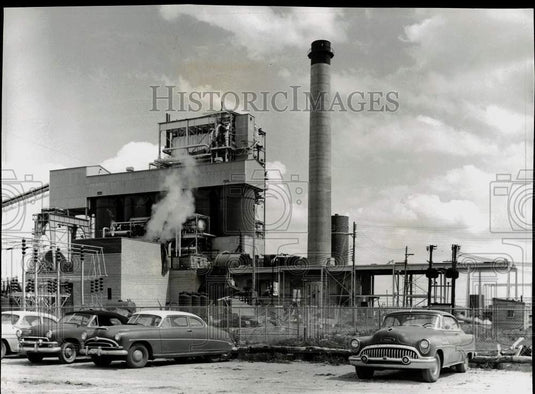 1958 Press Photo Kansas City Power & Light's Montrose Station plant in Clinton- Historic Images