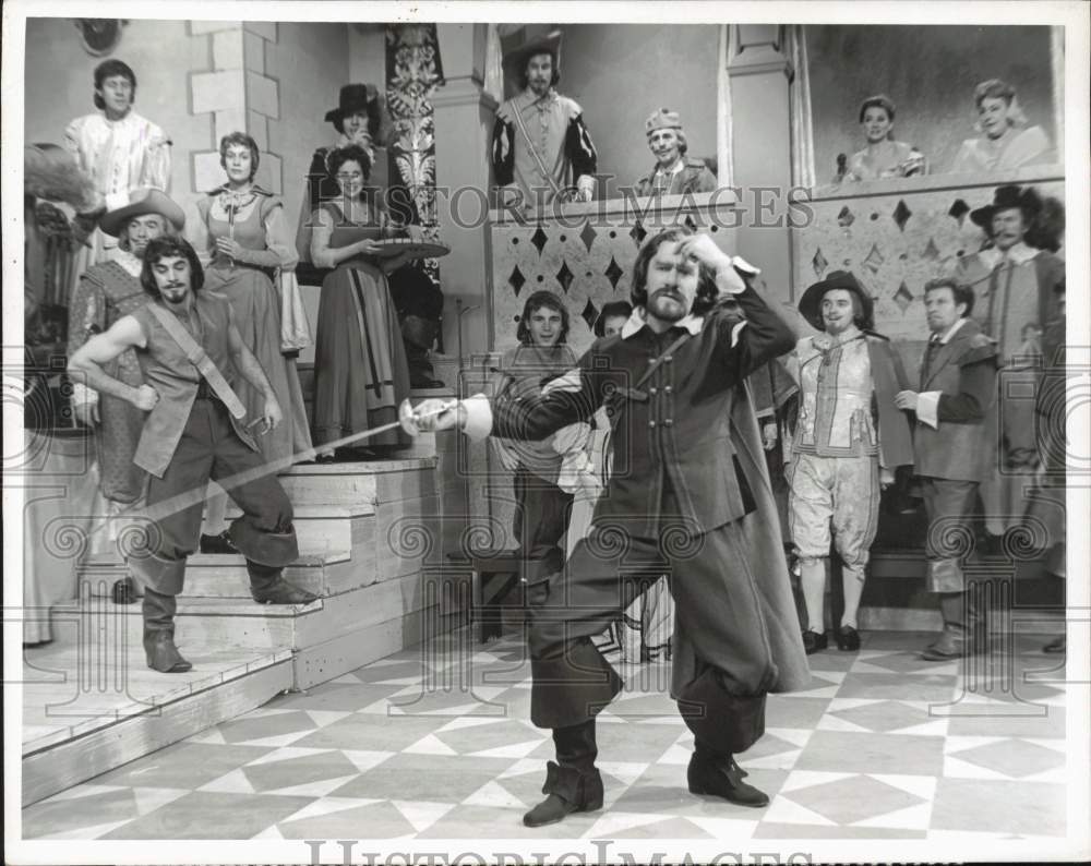 Press Photo Christopher Plummer in a scene from &quot;Cyrano de Bergerac&quot; - lrx95232- Historic Images