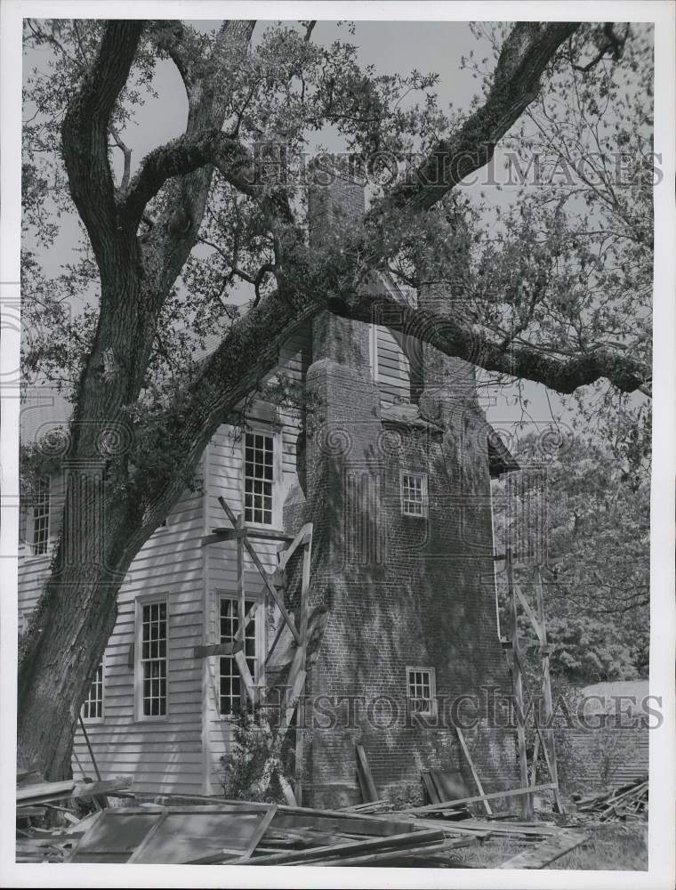 1960 Press Photo Rear of Marsh House in Bath, North Carolina. - lry10178- Historic Images