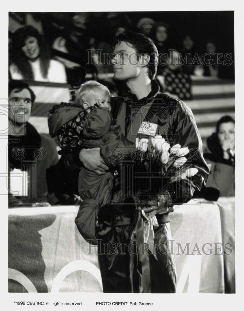 1996 Press Photo Matt Keeslar in &quot;The Dan Jansen Story&quot; airing on CBS- Historic Images