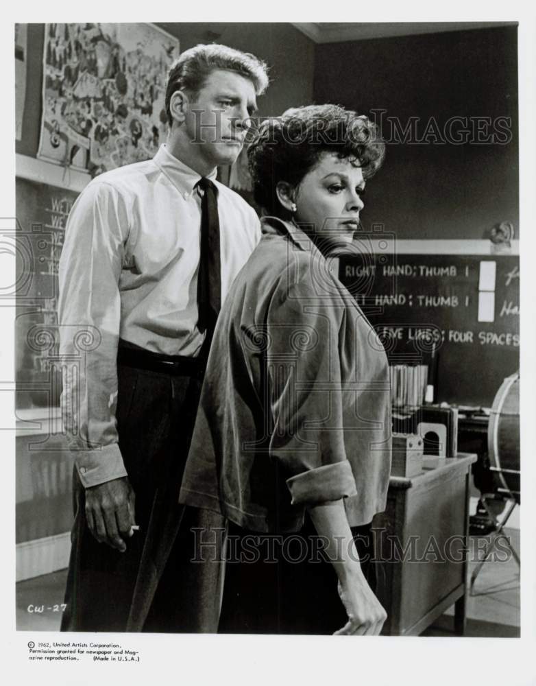 1962 Press Photo Judy Garland and Burt Lancaster star in &quot;A Child Is Waiting&quot;- Historic Images