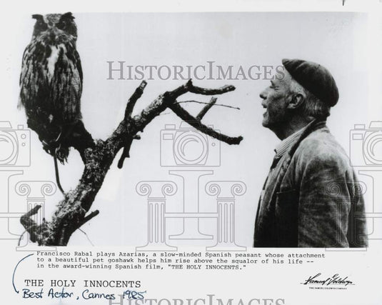 1985 Press Photo Francisco Rabal plays Azarias in "The Holy Innocents"- Historic Images