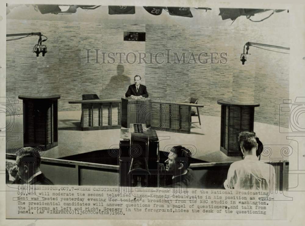 1960 Press Photo Frank McGhee of NBC will moderate Nixon-Kennedy debate- Historic Images